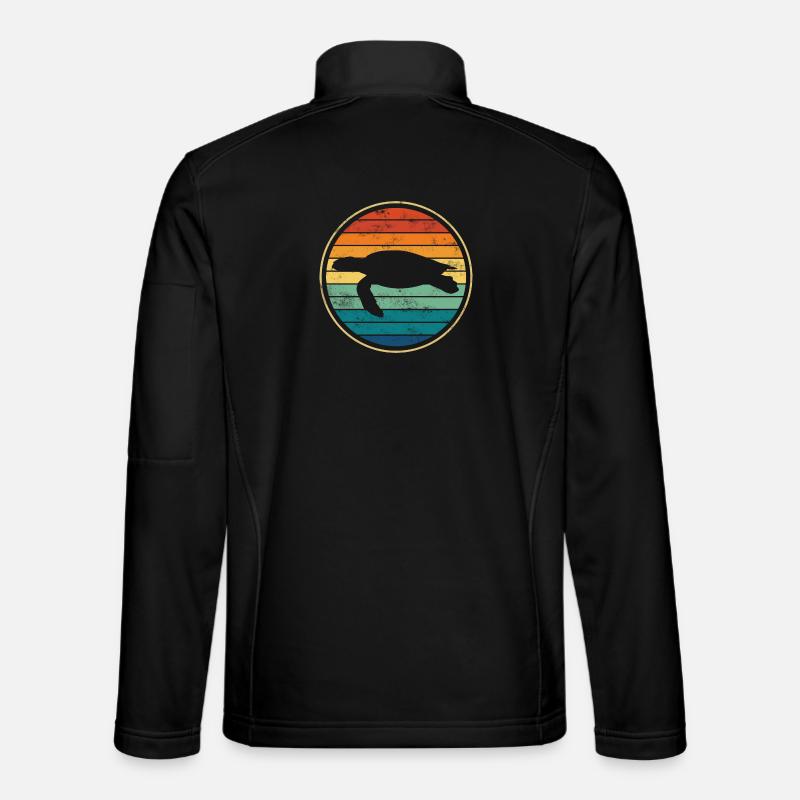 Turtle sea turtle - Unisex Softshell Jacket - black