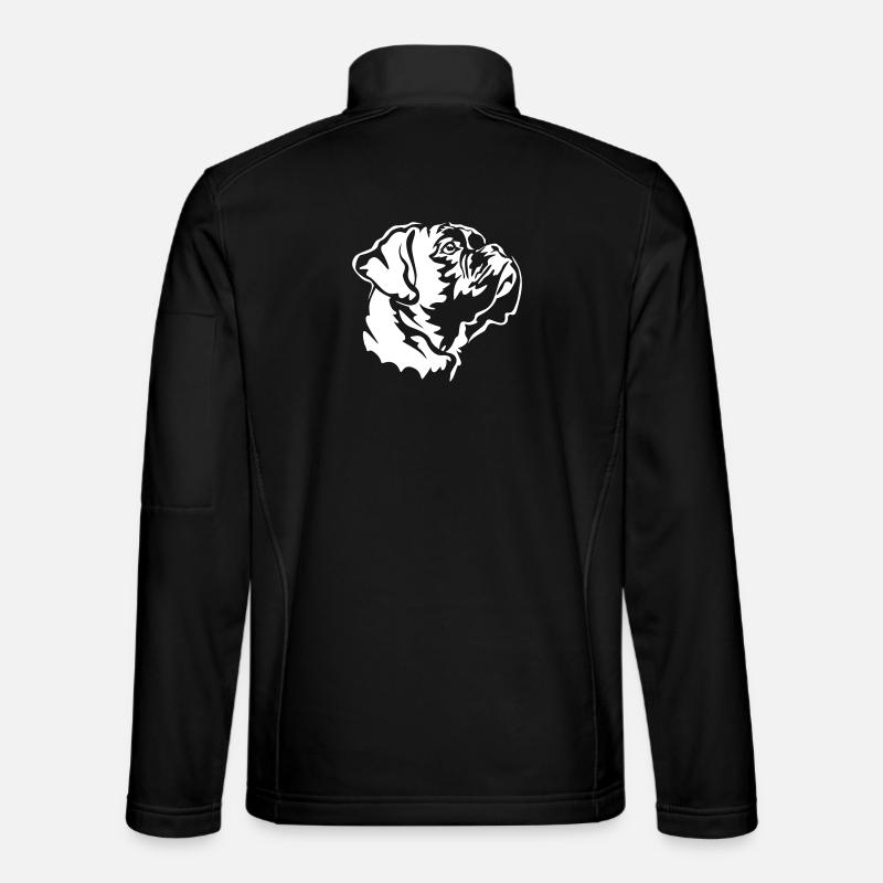 Boxer head "Black Editon" - Unisex Softshell Jacket - black