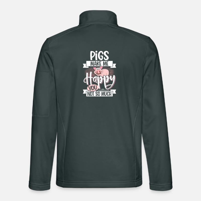 Schwein Unisex Softshelljacke