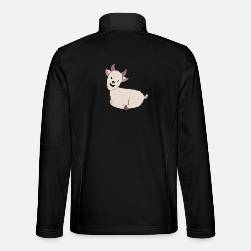 Ziege Ziegen Geiss - Unisex Softshelljacke - Schwarz