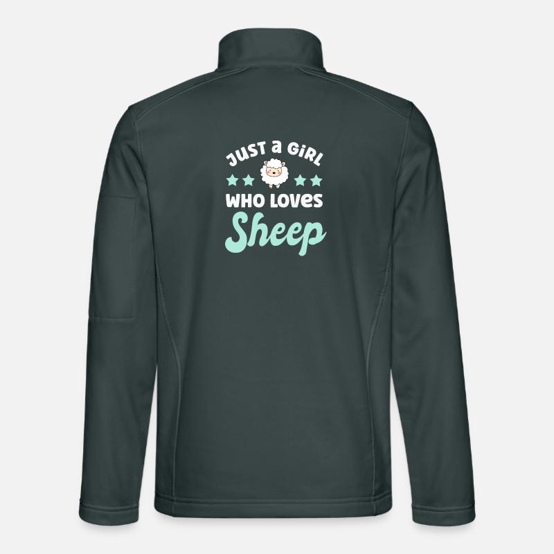 Moutons Veste en tissu softshell Unisexe