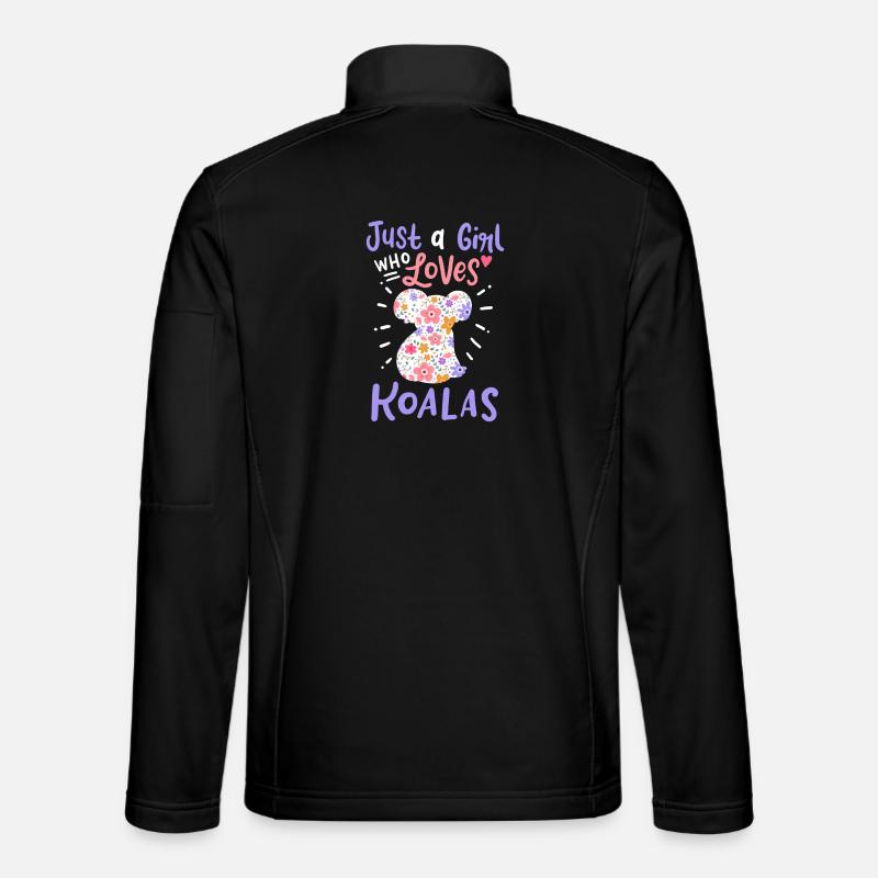 Koala Australier Koala-Liebhaber - Unisex Softshelljacke - Schwarz