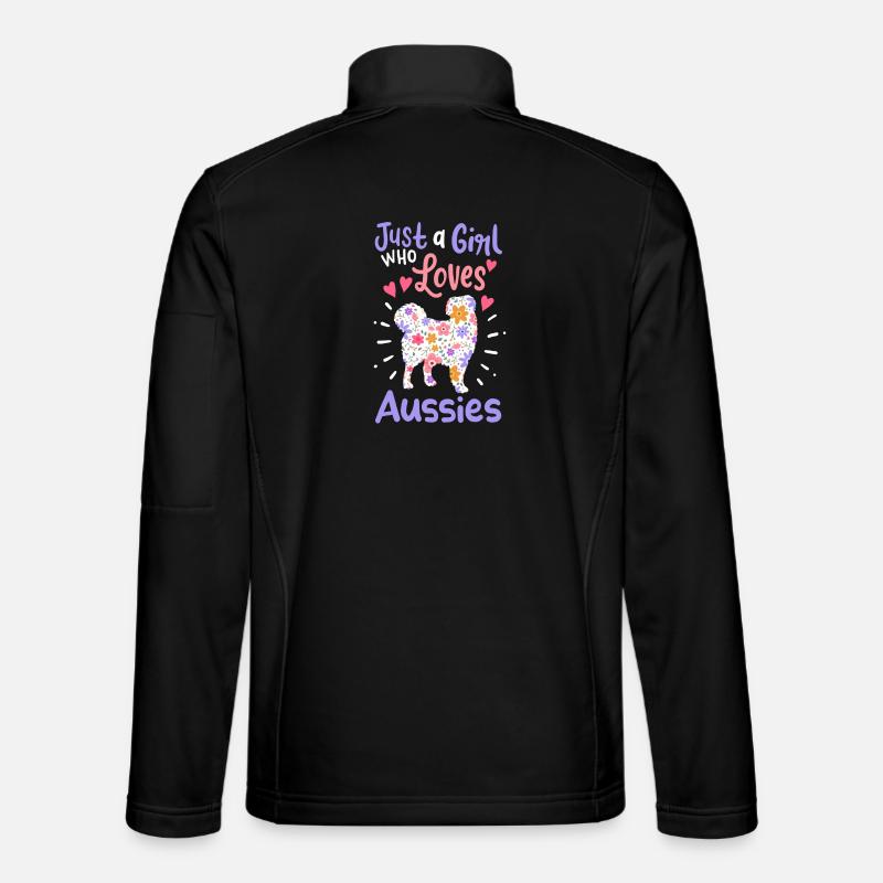 Australian Shepherd - Unisex Softshelljacke - Schwarz