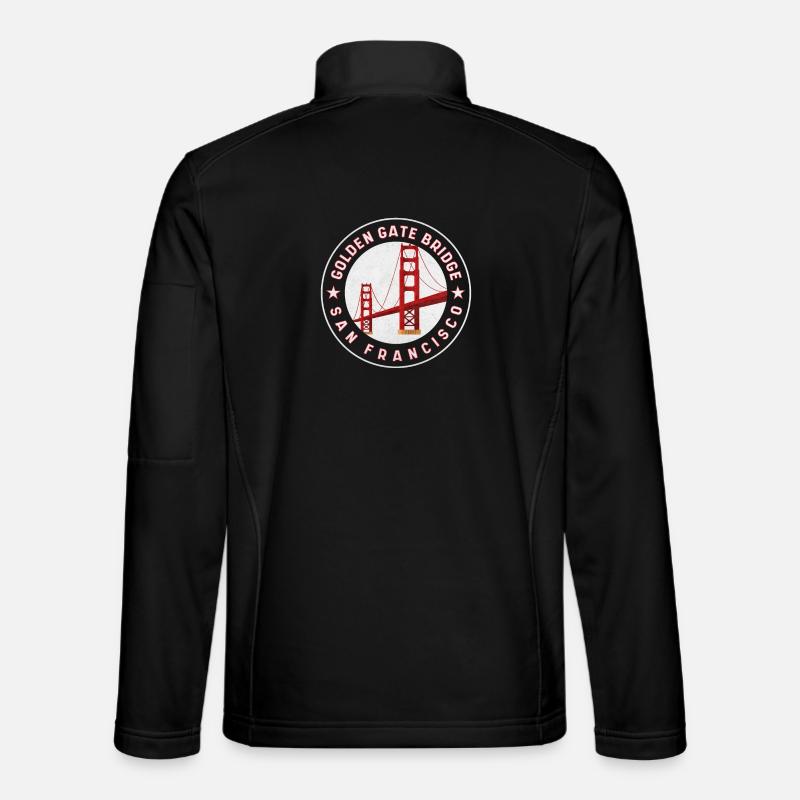 Golden Gate Bridge San Francisco - Unisex Softshell Jacket - black