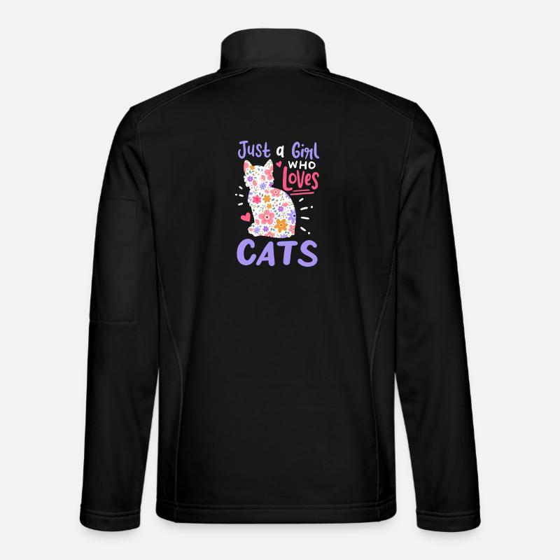 Katzen Katzenliebhaber - Unisex Softshelljacke - Schwarz