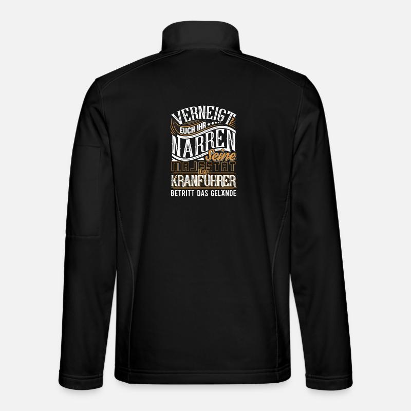Kranführer - Unisex Softshelljacke - Schwarz