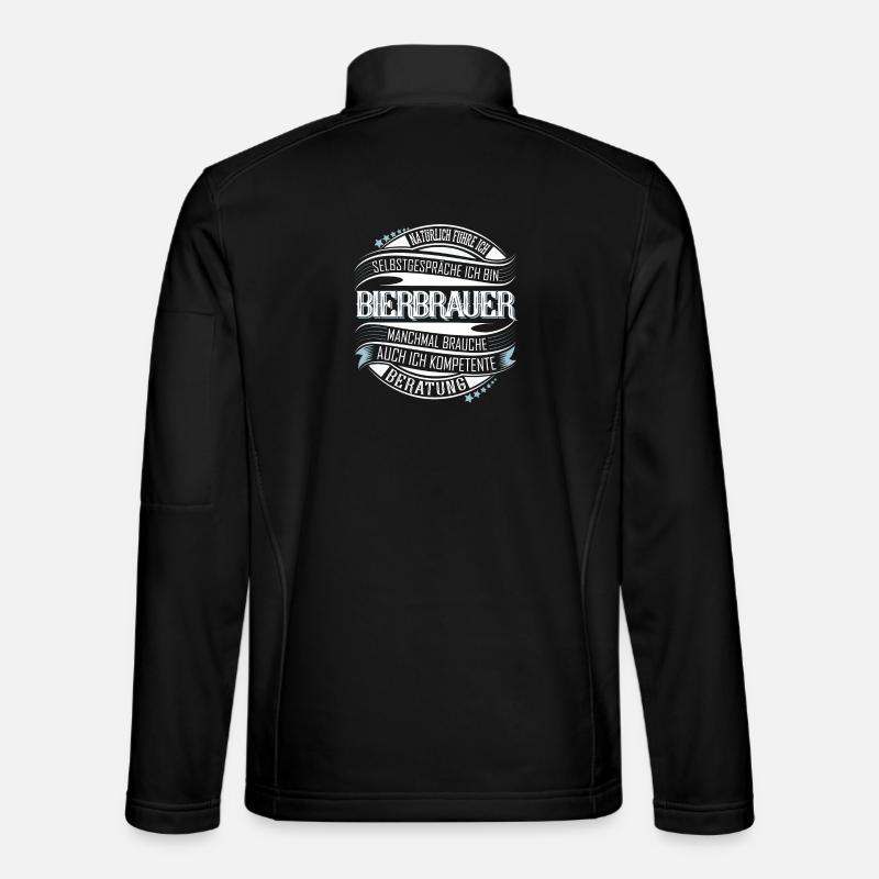 Bierbrauer - Unisex Softshelljacke - Schwarz