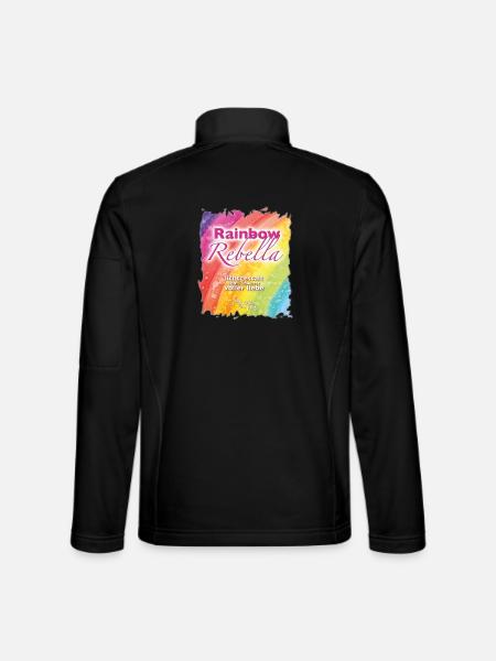 Rainbow Rebella - Sonja Ariel von Staden - Unisex Softshelljacke - Schwarz - Hinten