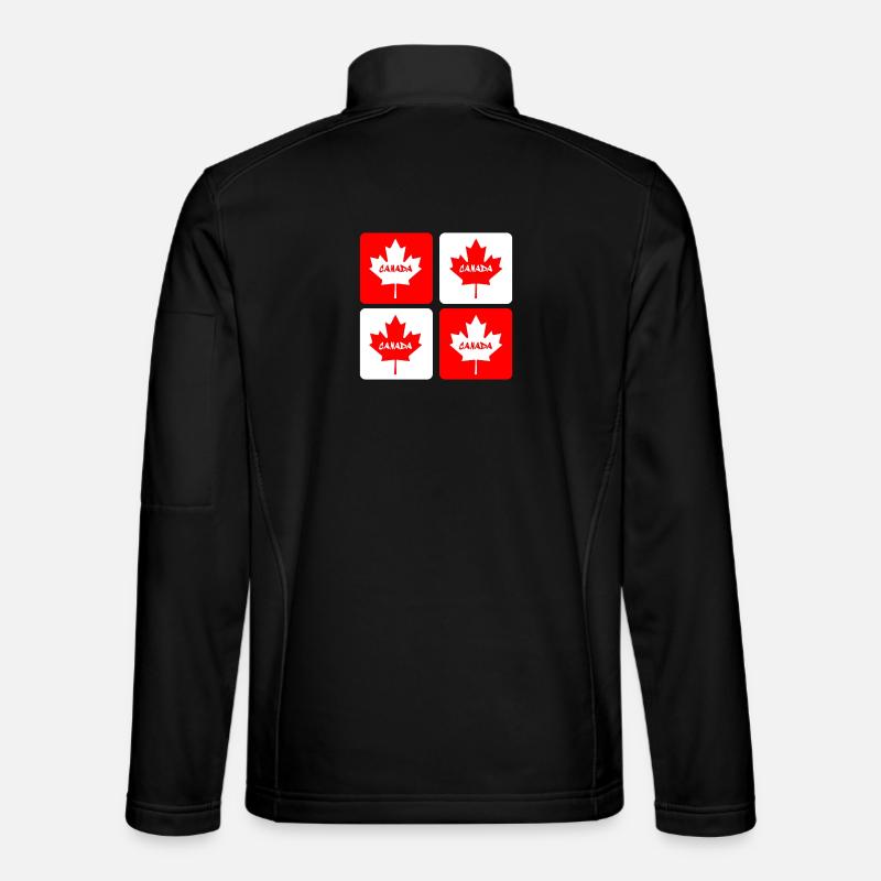 Canada maple leaf flags design Unisex Softshell Jacket