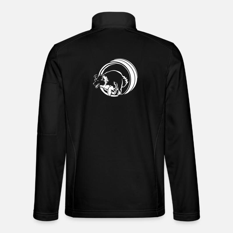 Border Collie "Black Edition" - Unisex Softshelljacke - Schwarz