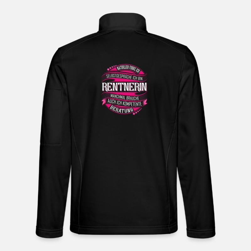 Rentnerin - Unisex Softshelljacke - Schwarz