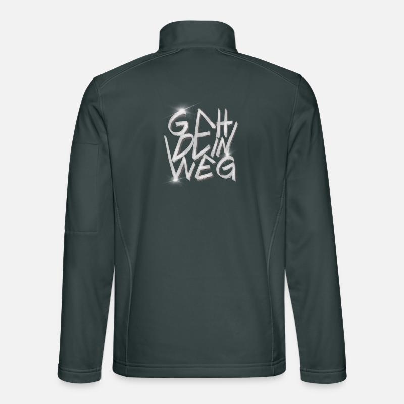 GEH DEIN WEG Graffiti Unisex Softshelljacke
