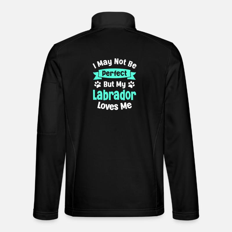 Dog Labrador Retriever - Unisex Softshell Jacket - black
