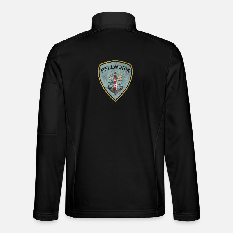 Pellworm Wappen Leuchtturm Design Unisex Softshelljacke