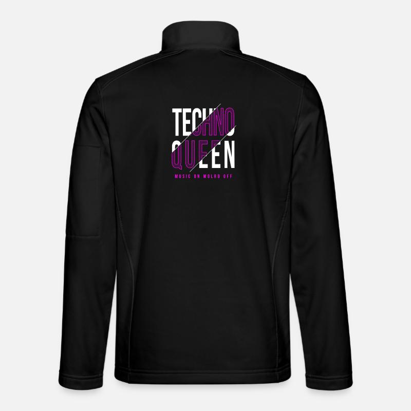 Techno Queen Design - Unisex Softshelljacke - Schwarz
