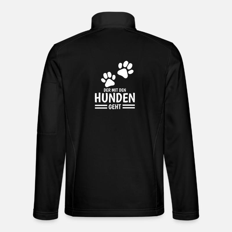 Dog and master sayings - Unisex Softshell Jacket - black