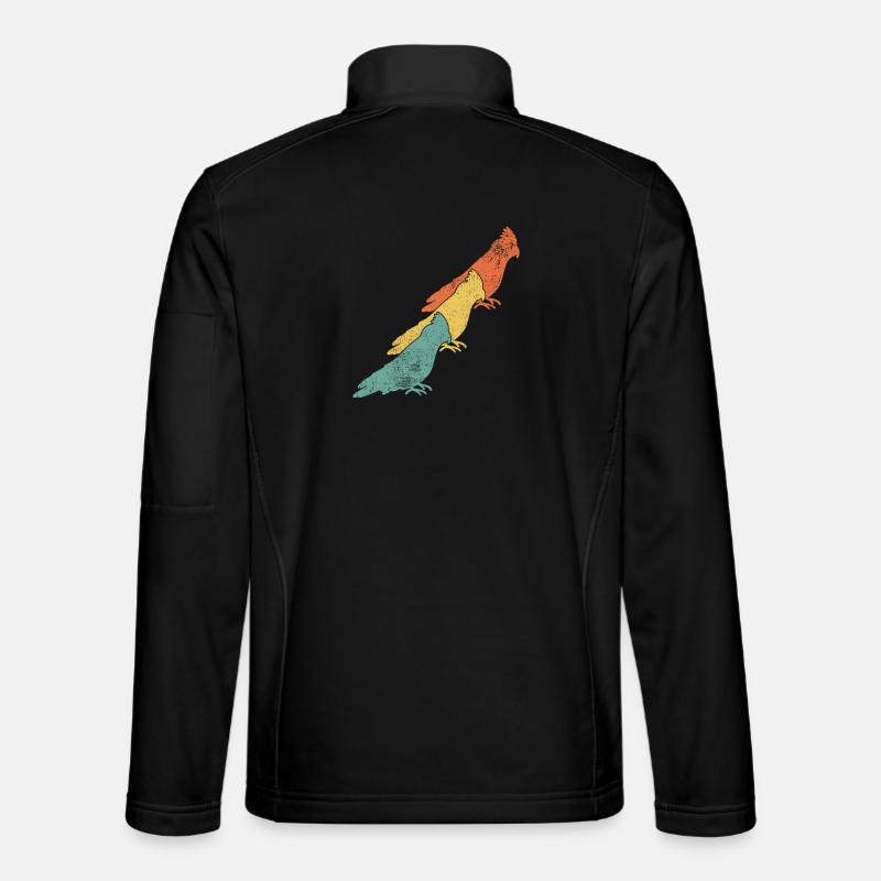 Nymphensittiche Vogel - Unisex Softshelljacke - Schwarz