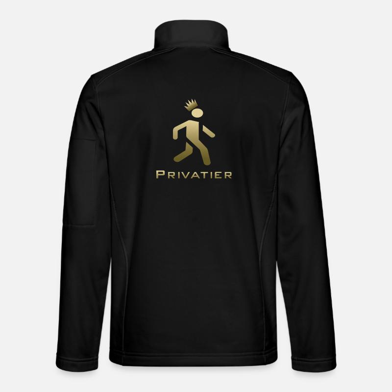 Disegno privato in oro - Giacca softshell unisex - nero