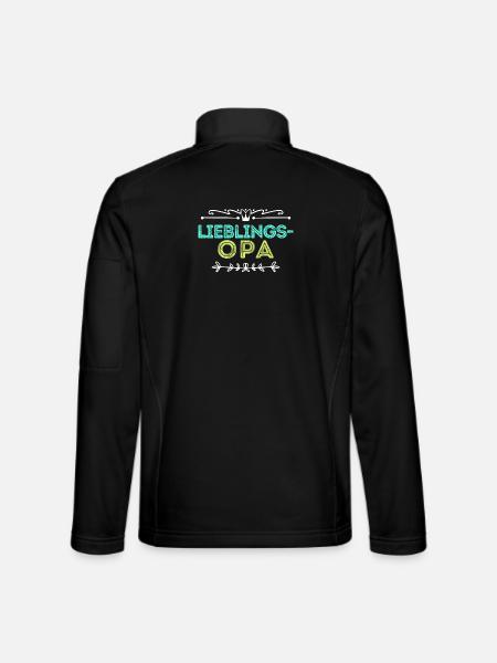 Statement Lieblingsopa Opa Großvater - Unisex Softshelljacke - Schwarz