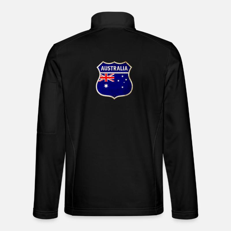 Australia Coat of Arms Flags Design Unisex Softshell Jacket