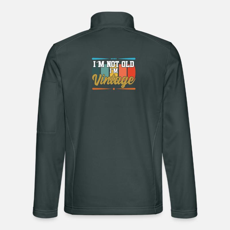 Je ne suis pas une vieille idée de cadeau textile Veste en tissu softshell Unisexe