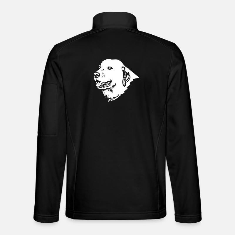 Zentralasiatischer Owtscharka Kopf "Black Edition" - Unisex Softshelljacke - Schwarz