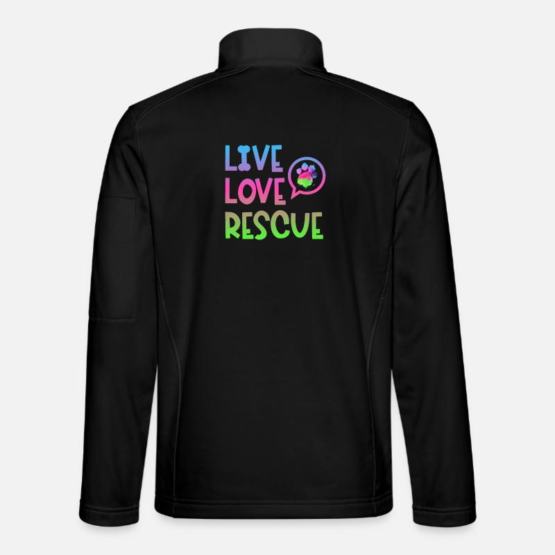 Suchhund Rettungshund Diensthund Pfote - Unisex Softshelljacke - Schwarz