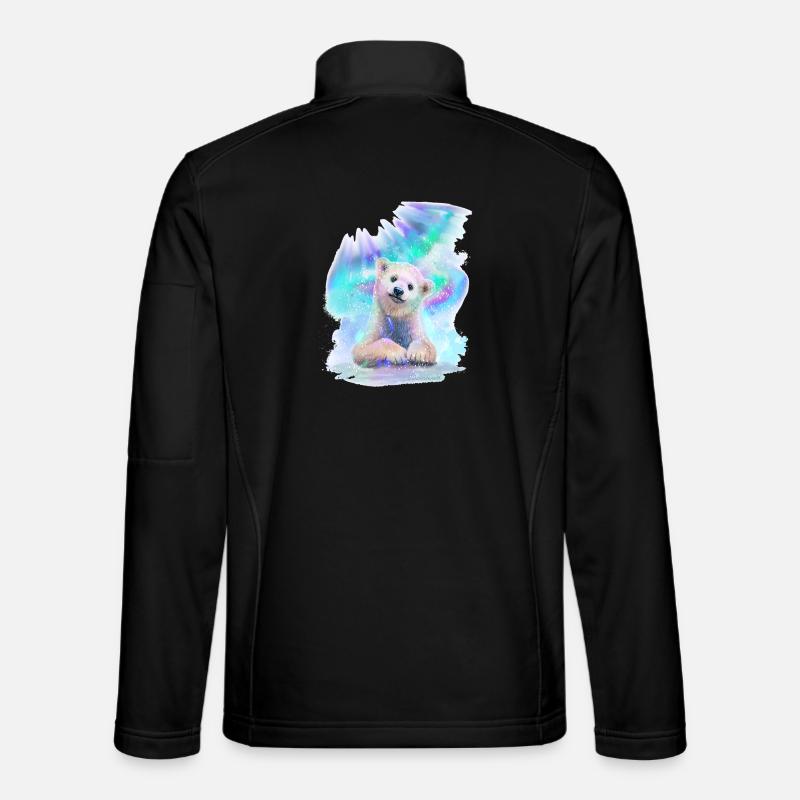 Polar bear - Unisex Softshell Jacket - black