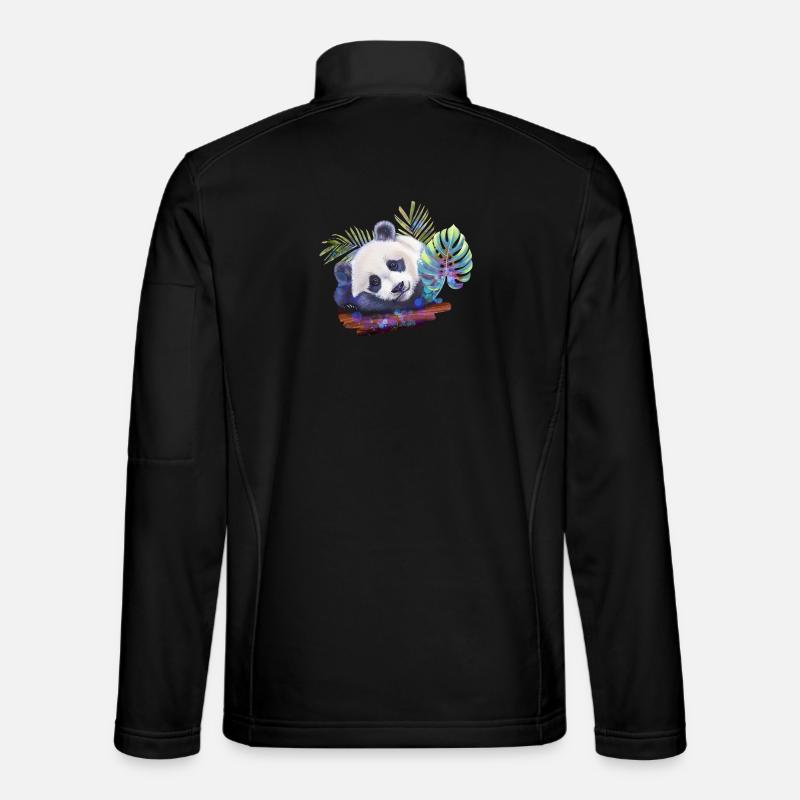 Panda - Unisex Softshell Jacket - black