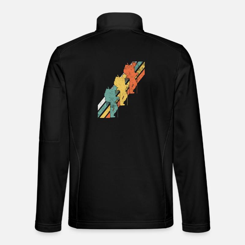 Wandern Wanderer - Unisex Softshelljacke - Schwarz