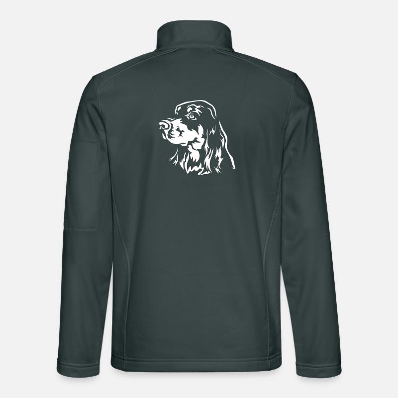 Gordon Setter Head « Black Edition » Veste en tissu softshell Unisexe