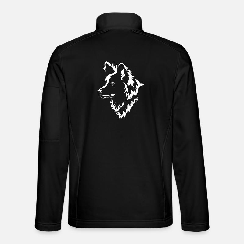 Spitz Kopf "Black Edition" - Unisex Softshelljacke - Schwarz