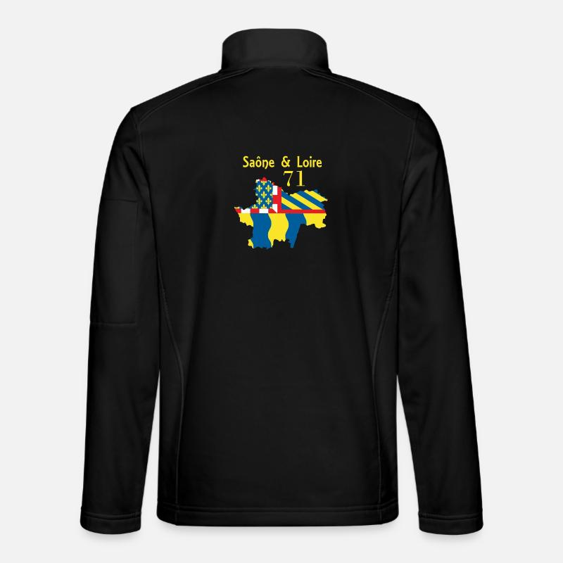 Saône et Loire - Unisex Softshelljacke - Schwarz