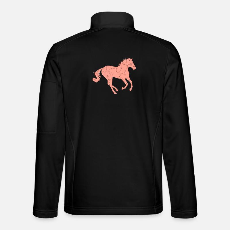 Cheval au galop Veste en tissu softshell Unisexe