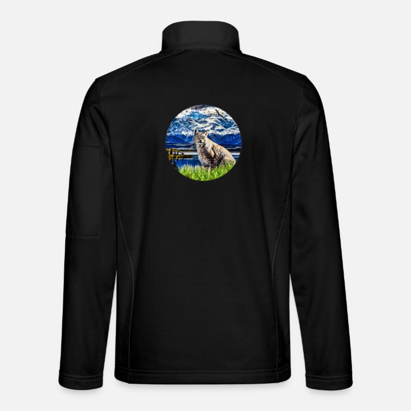 Lynx Wildcat Freedom - Unisex Softshell Jacket - black