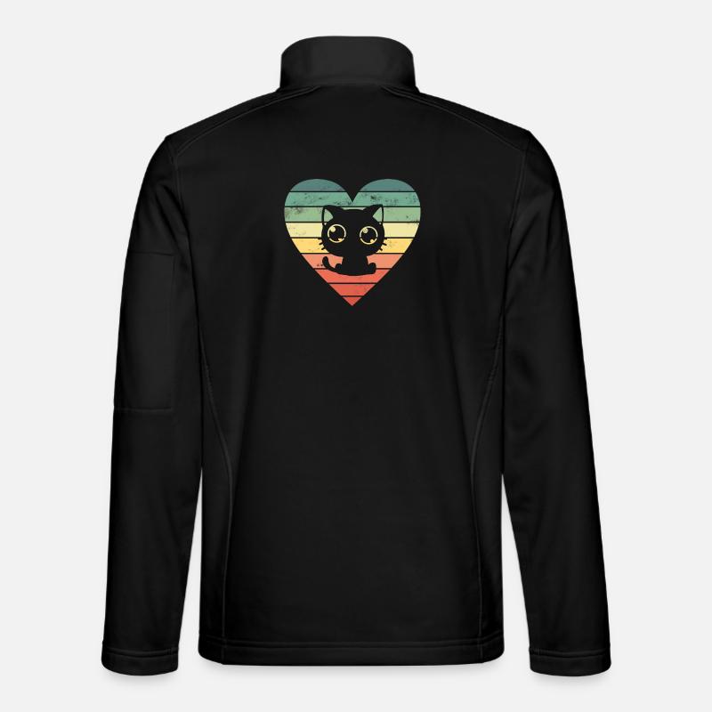 Chats Chats - Veste en tissu softshell Unisexe - noir