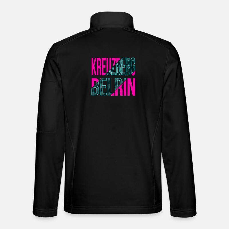 Kreuzberg Berlin Design - Kurtka softshell typu unisex - czarny