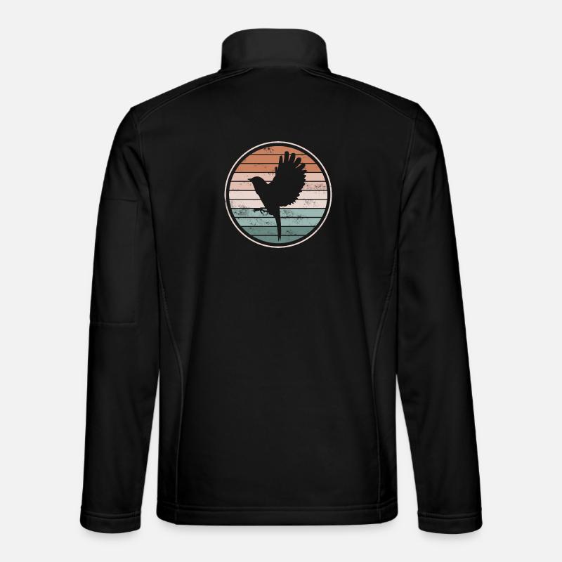 Vogel Vögel - Unisex Softshelljacke - Schwarz