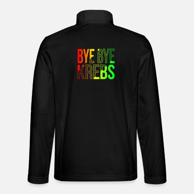 Bye Bye Kreps Rainbow Design - Veste en tissu softshell Unisexe - noir