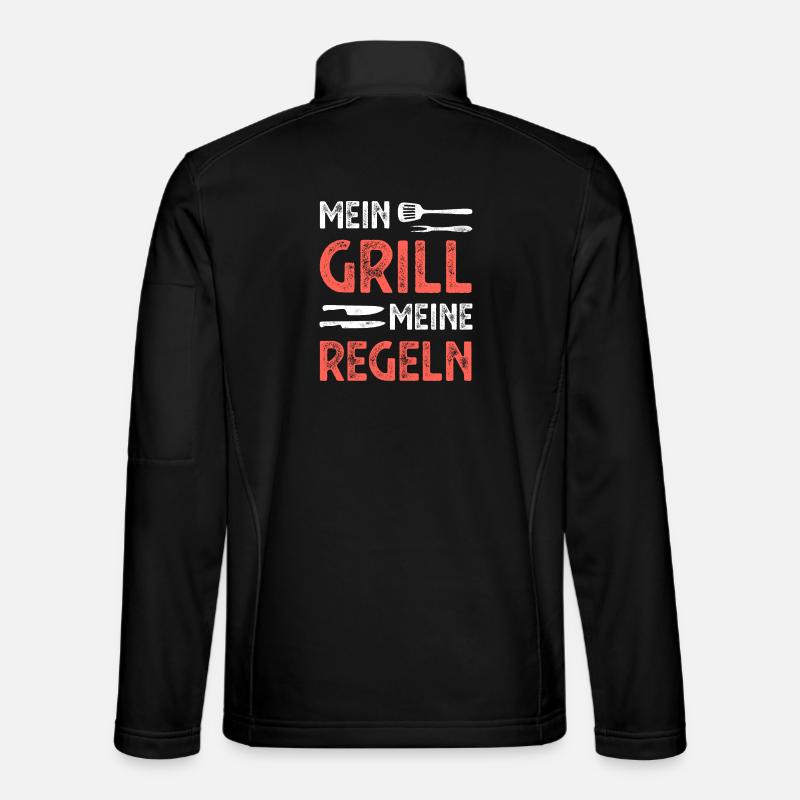 Grill Grillen - Unisex Softshelljacke - Schwarz