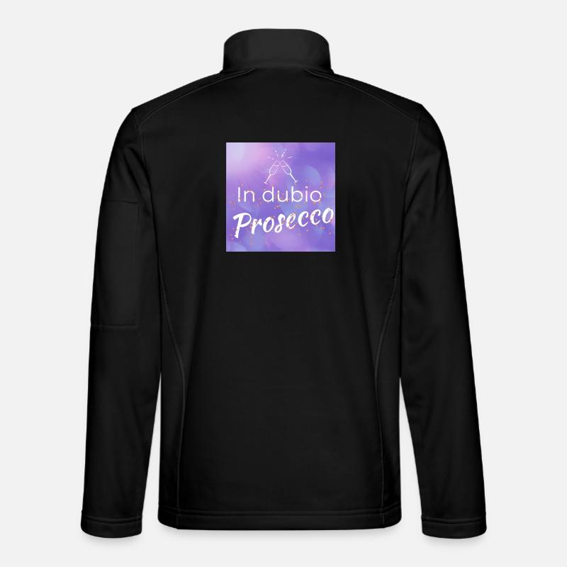 funny saying: "In dubio Prosecco" - Unisex Softshell Jacket - black