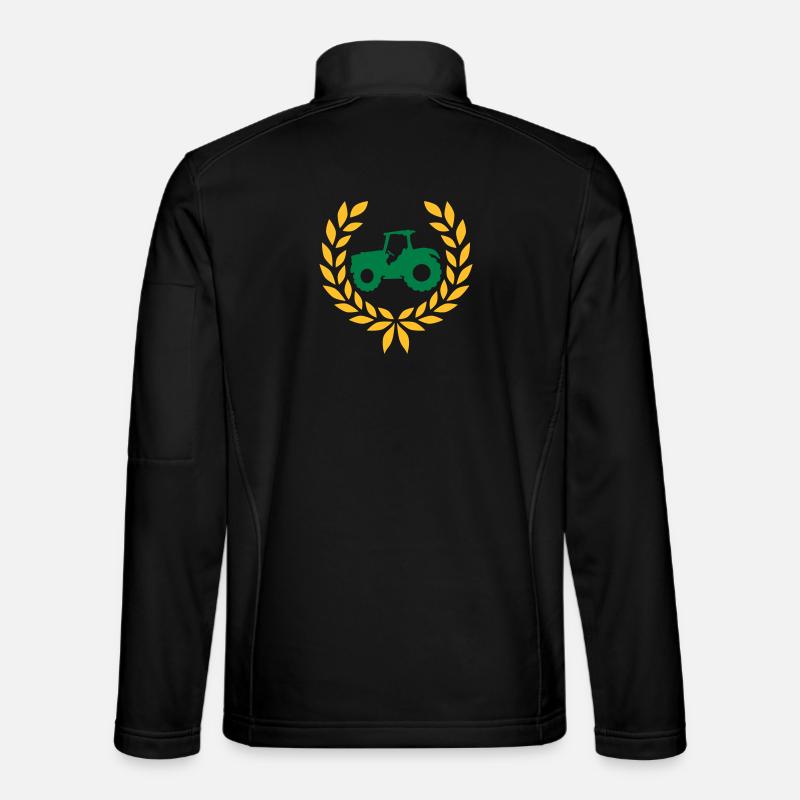 Traktor Lorbeerkranz Bauernhof Unisex Softshelljacke