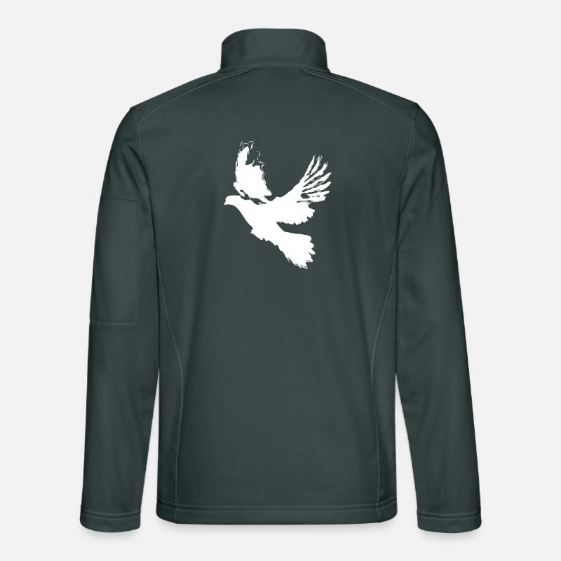 Taube Friedenstaube Design – Symbol der Hoffnung Unisex Softshelljacke