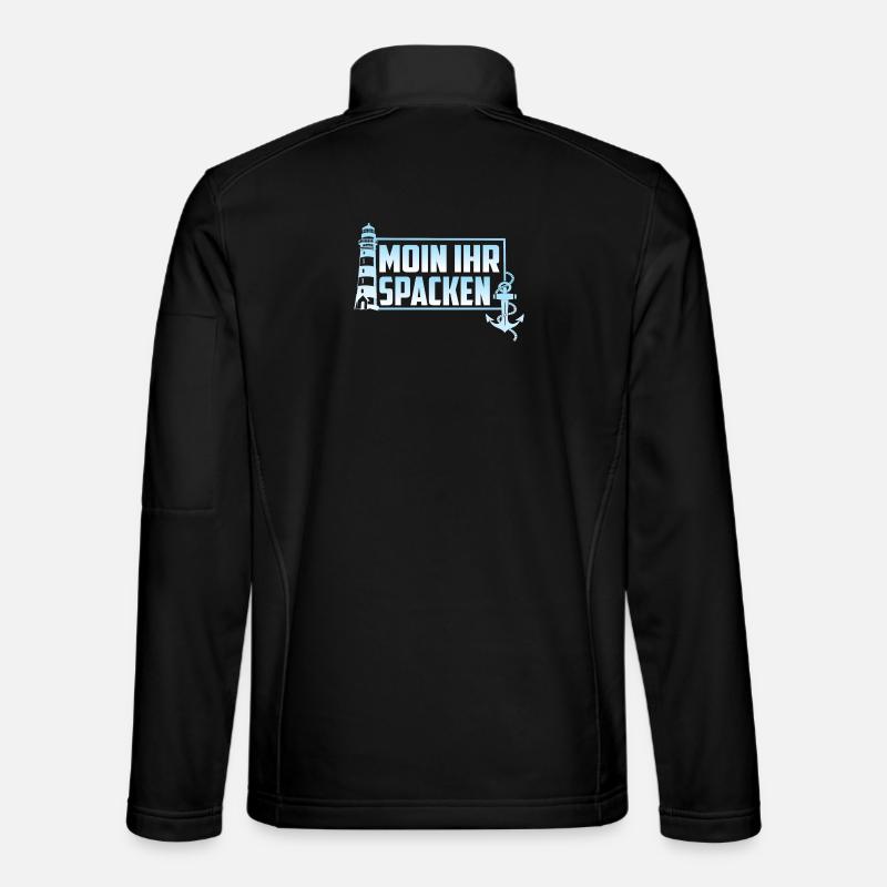 MOIN IHR SPACKEN - Unisex Softshelljacke - Schwarz