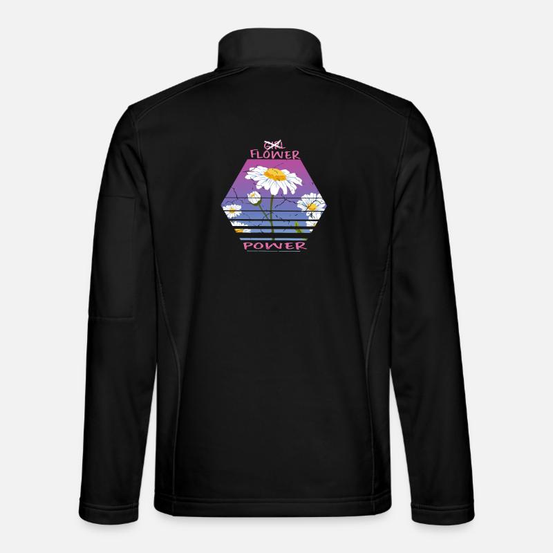 Sonnenblumen - Unisex Softshelljacke - Schwarz
