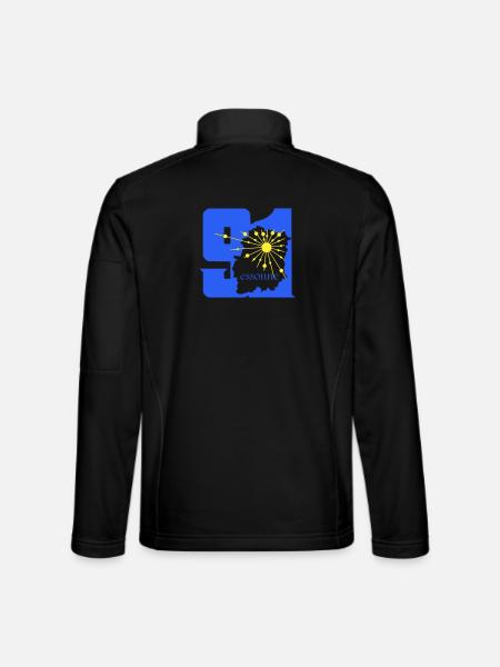 Essonne - Veste en tissu softshell Unisexe - noir