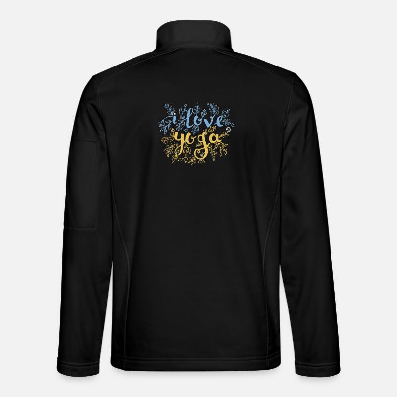 Blütenliebe Schriftzug - Unisex Softshelljacke - Schwarz