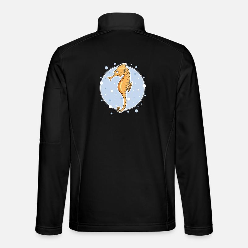 Seepferdchen - Unisex Softshelljacke - Schwarz
