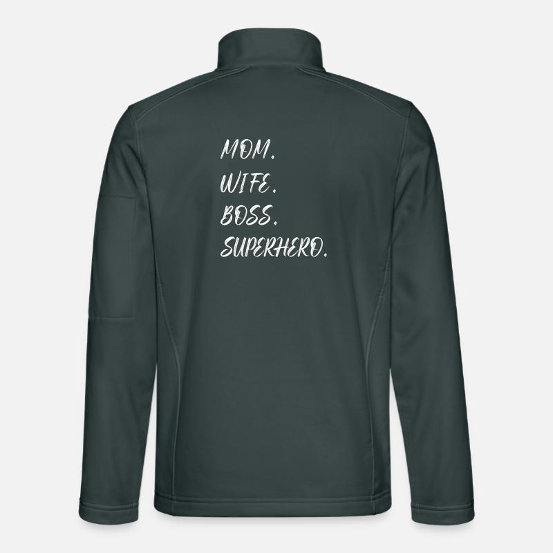 Mama Ehefrau Superheld Unisex Softshelljacke