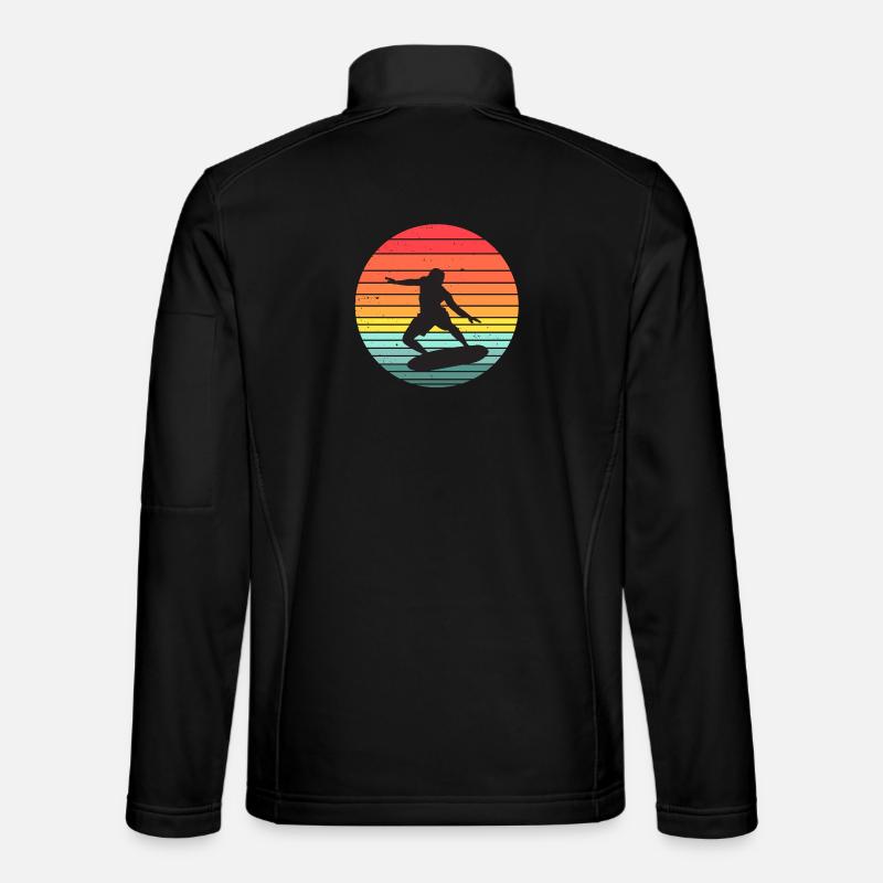 surfing, surfing, surfer - Unisex Softshell Jacket - black